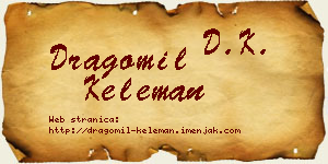 Dragomil Keleman vizit kartica